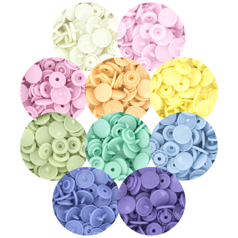 KAM® Snaps Size 20 Glossy (Pastel Spectrum)