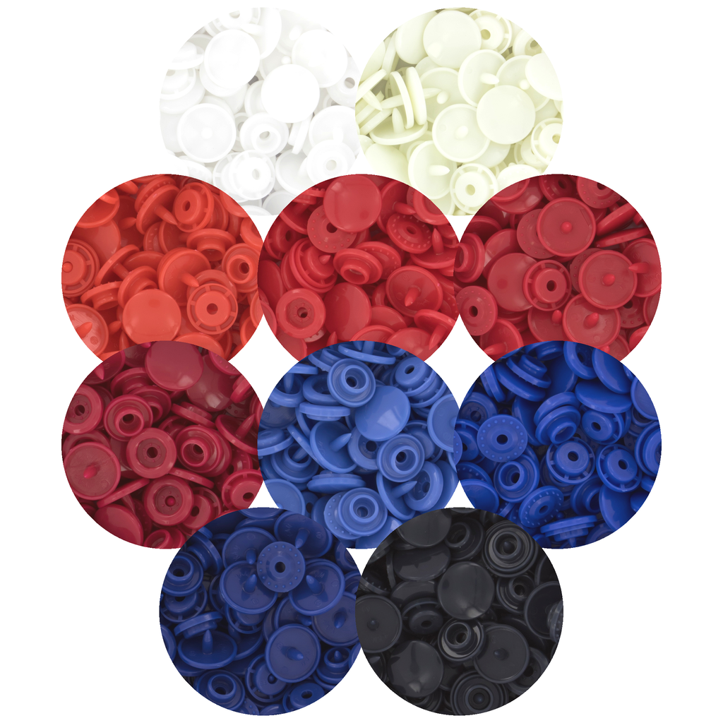 KAM® Snaps Size 20 Glossy (Patriotic)