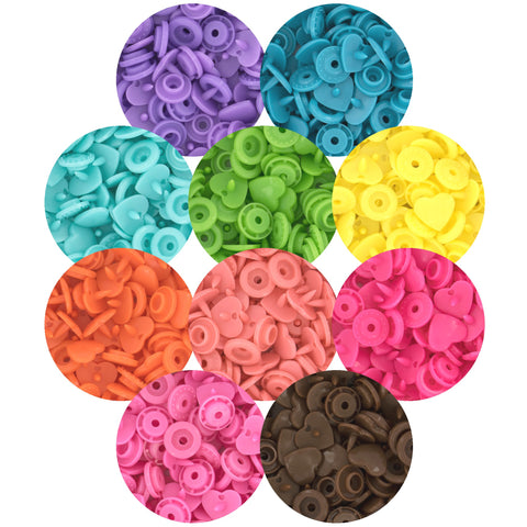 KAM® Snaps ♥Heart♥ Shaped Glossy (Starter Pack)