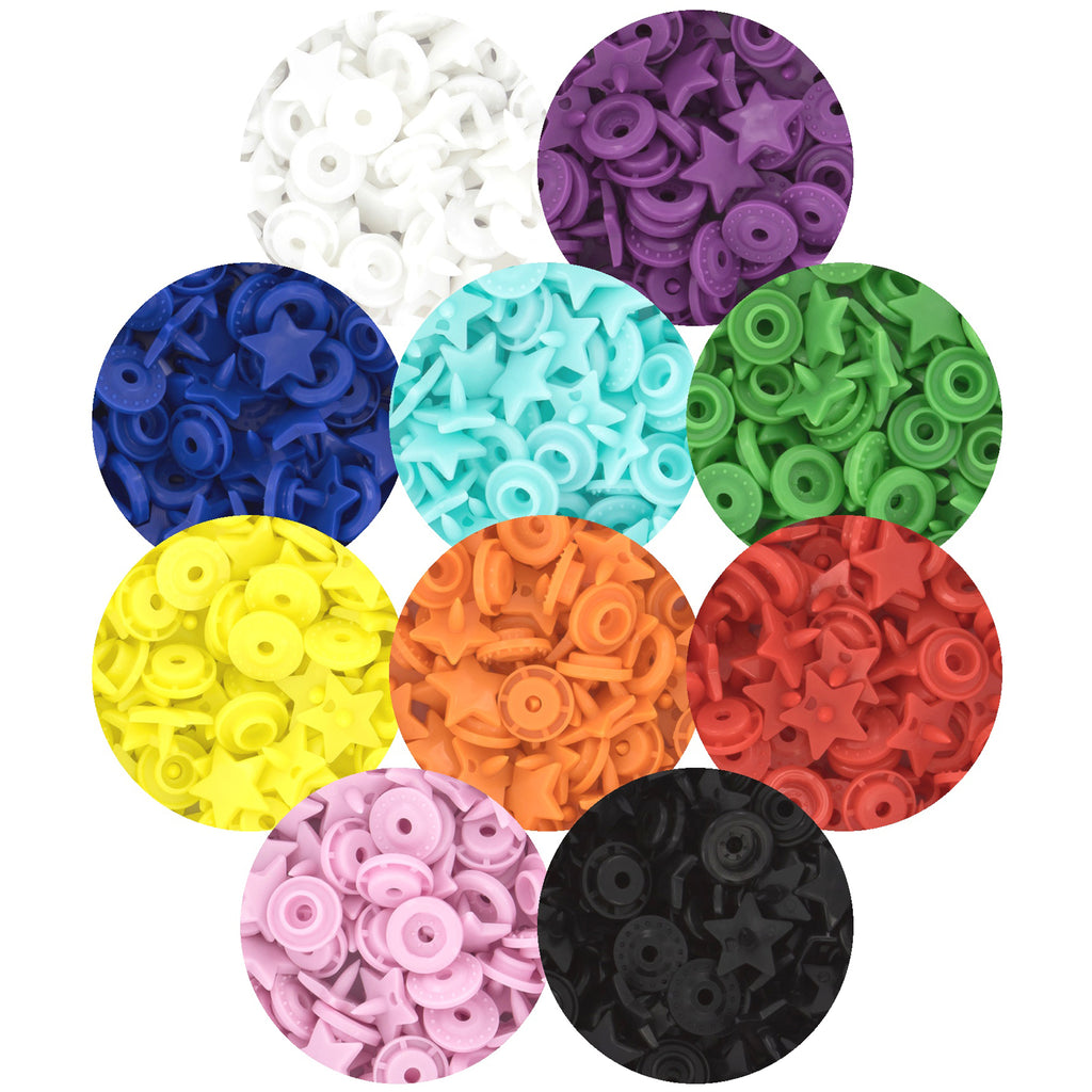 KAM® Snaps ★Star★ Shaped Glossy (Starter Pack)