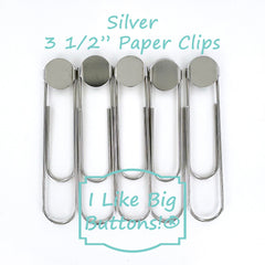 DIY - LARGE - Size 60 (1 1/2" (38 mm) Covered Button Paper Clips/Bookmarks KIT - Makes 10