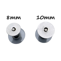 10 mm Stainless Steel Earring Posts and Backs with Glue Pads