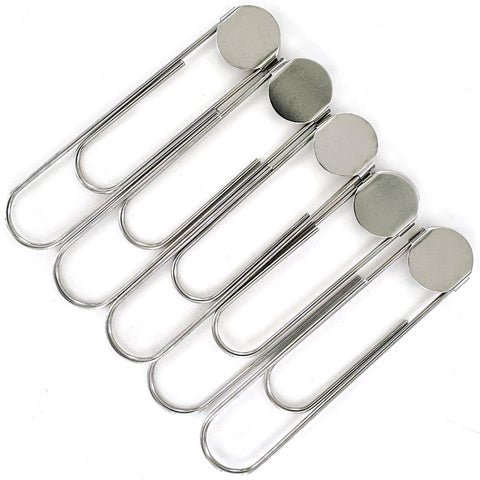 3 1/2" (8.9 cm) Silver Jumbo Paper Clips