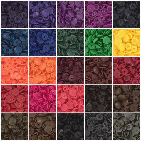 KAM® Snaps Size 20 Glossy - Darks (25 Colors) KAM® Snaps Size 20 Glossy - Darks (25 Colors)