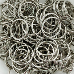25 mm - Silver Split Rings