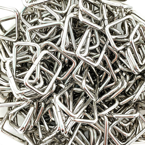3/4" Silver Rectangle Rings (20 mm) NON-WELDED 3/4" Silver Rectangle Rings (20 mm) NON-WELDED