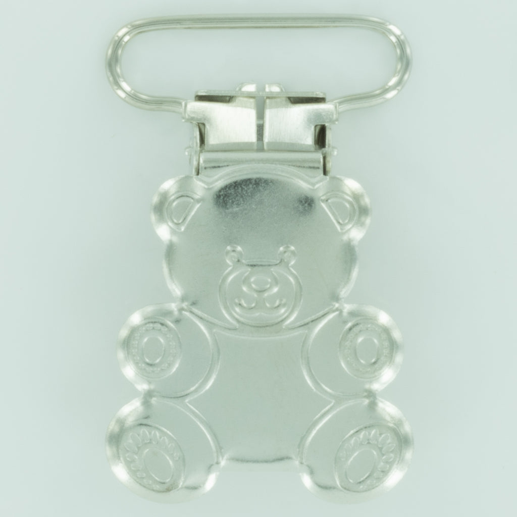 Teddy Bear Shaped Metal Pacifier Clips for Pacifier Holders, Bib Clips – I  Like Big Buttons!