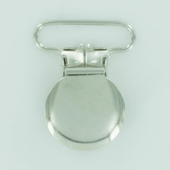 1" (25mm) Round Shaped Metal Clips (B45 - Silver)