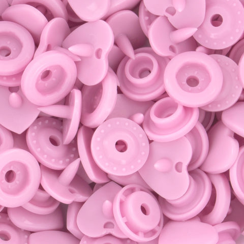 KAM® Snaps Heart Shaped Glossy (B57 - Medium Pink)