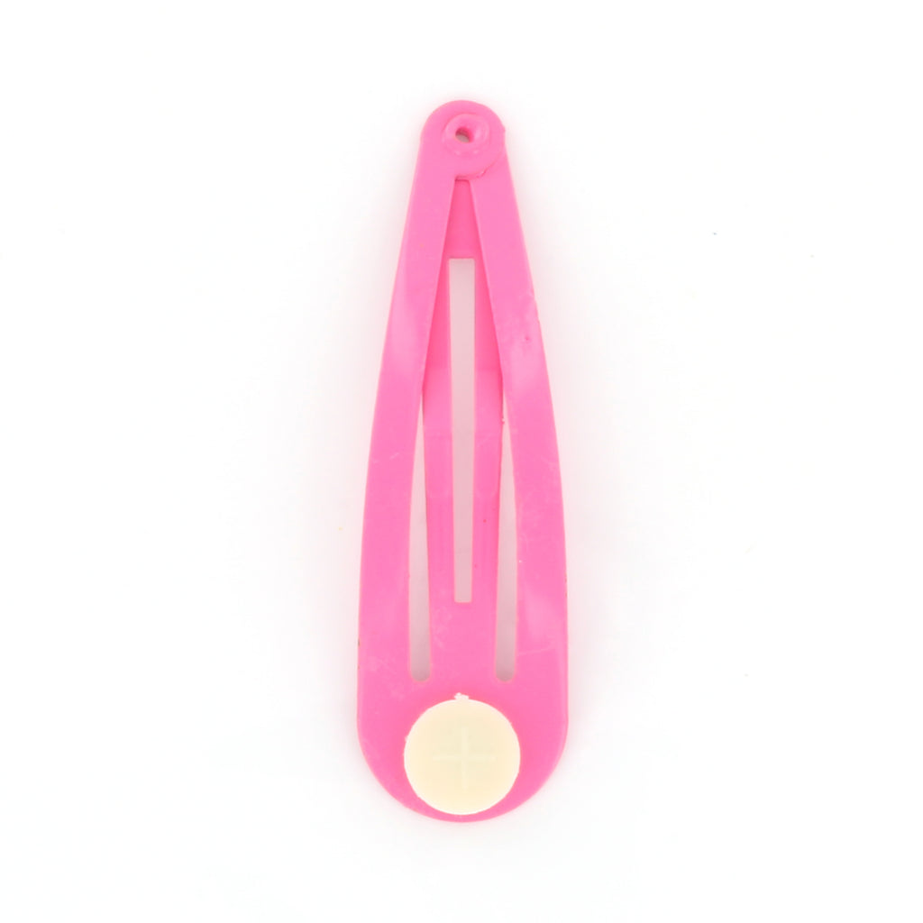 2" Barrette Snap Clips (Hot Pink)