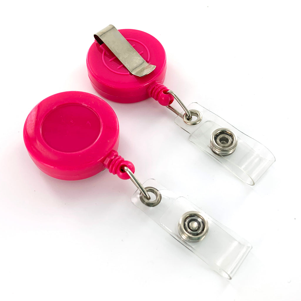 Colorful Badge Reels with Clip and Retractable Cord for IDs and more – I  Like Big Buttons!