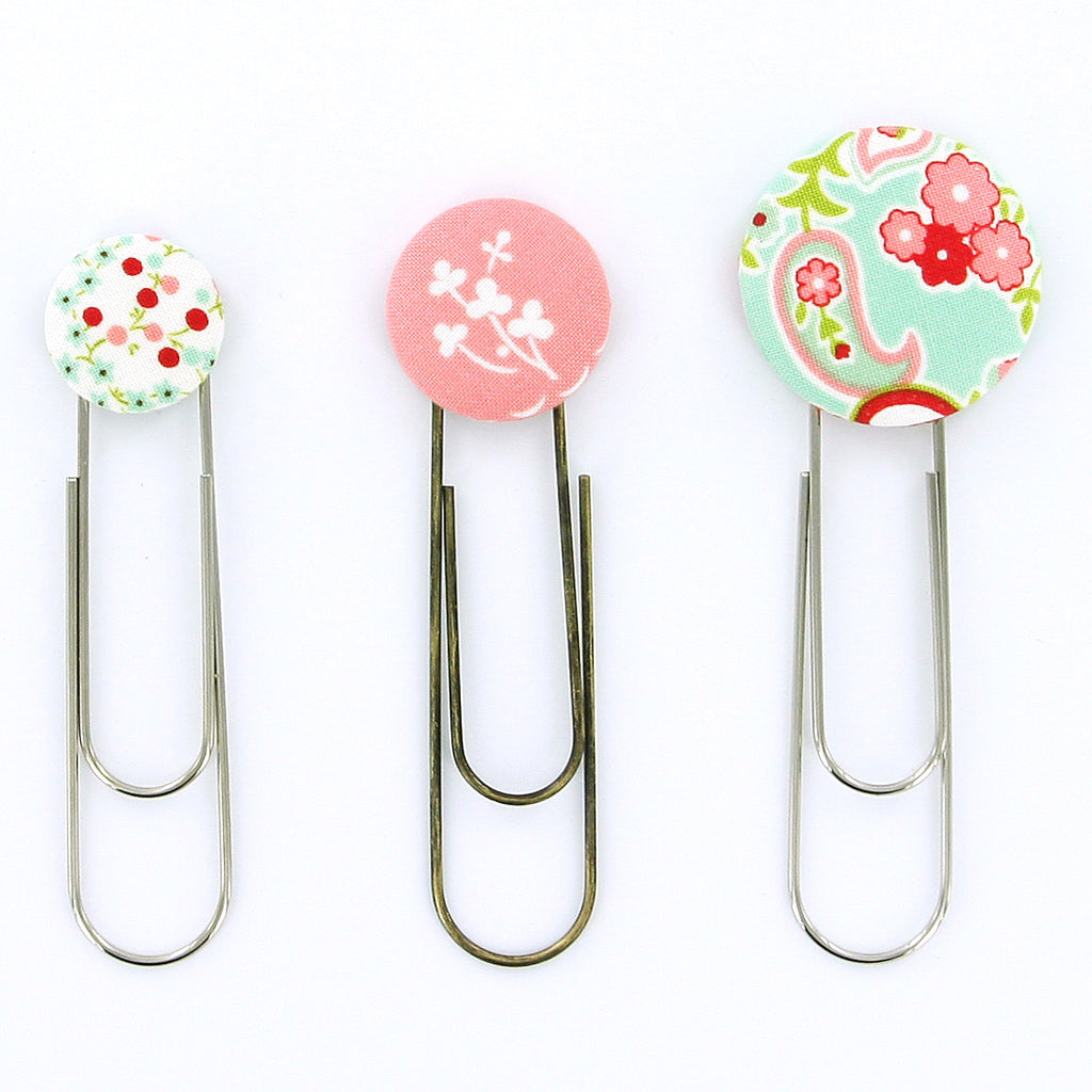 DIY - SMALL - Size 36 Cover Button Paper Clips KIT - Makes 10 – I Like Big  Buttons!