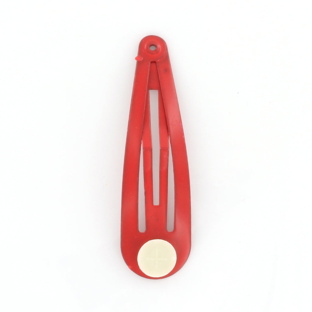 2" Barrette Snap Clips (Red)
