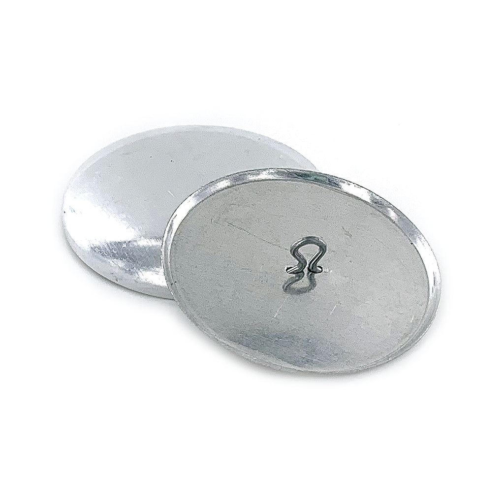 Size 60 (1 1/2 inch / 38 mm) WIRE BACK Cover Buttons