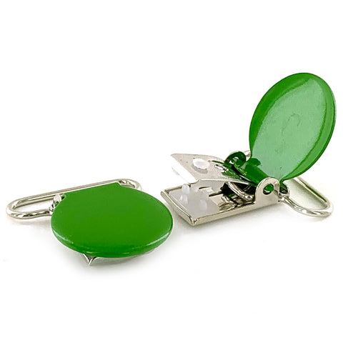 500 Spring Green Metal Clips