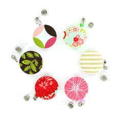 Fabric Cover Button Badge Reels Example